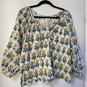 Emerson Fry Lucy Blouse Size M Peasant Blouse
